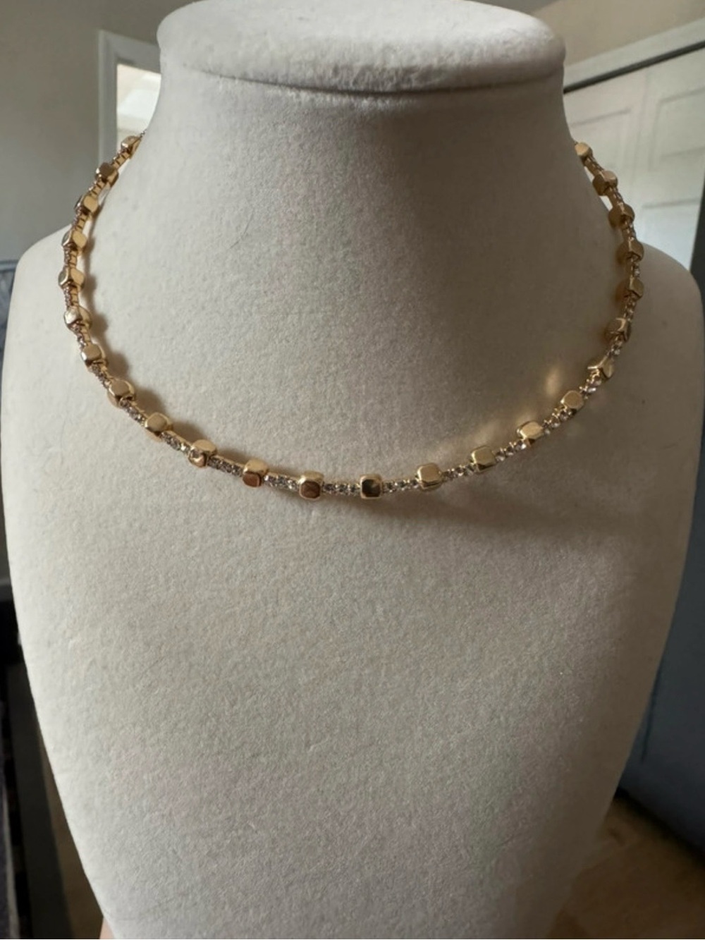 Gold Bead Link Necklace - Women Jewelry